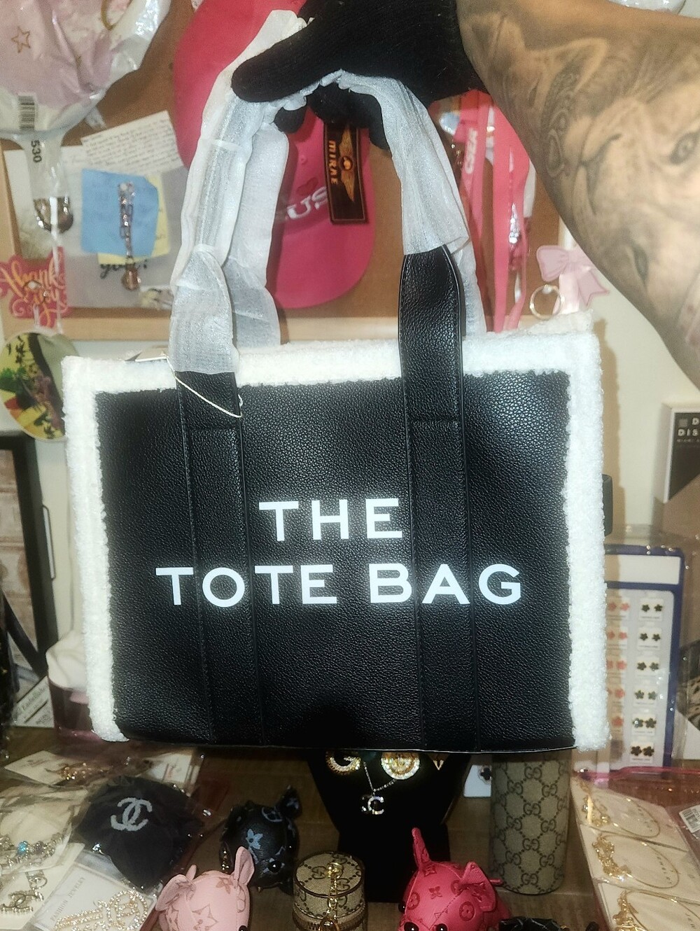FASHION TOTE BAG - BLACK
